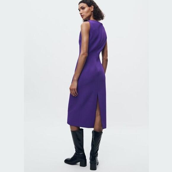 RARE!!! ZARA Sleeveless Midi Dress NWT - Picture 13 of 15